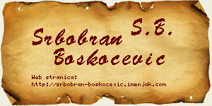 Srbobran Boškoćević vizit kartica